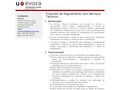 Pormenores : Serviços Técnicos - Universidade de Évora
